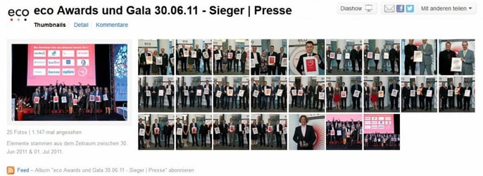 Das Profil von Eco e.V. auf Flickr